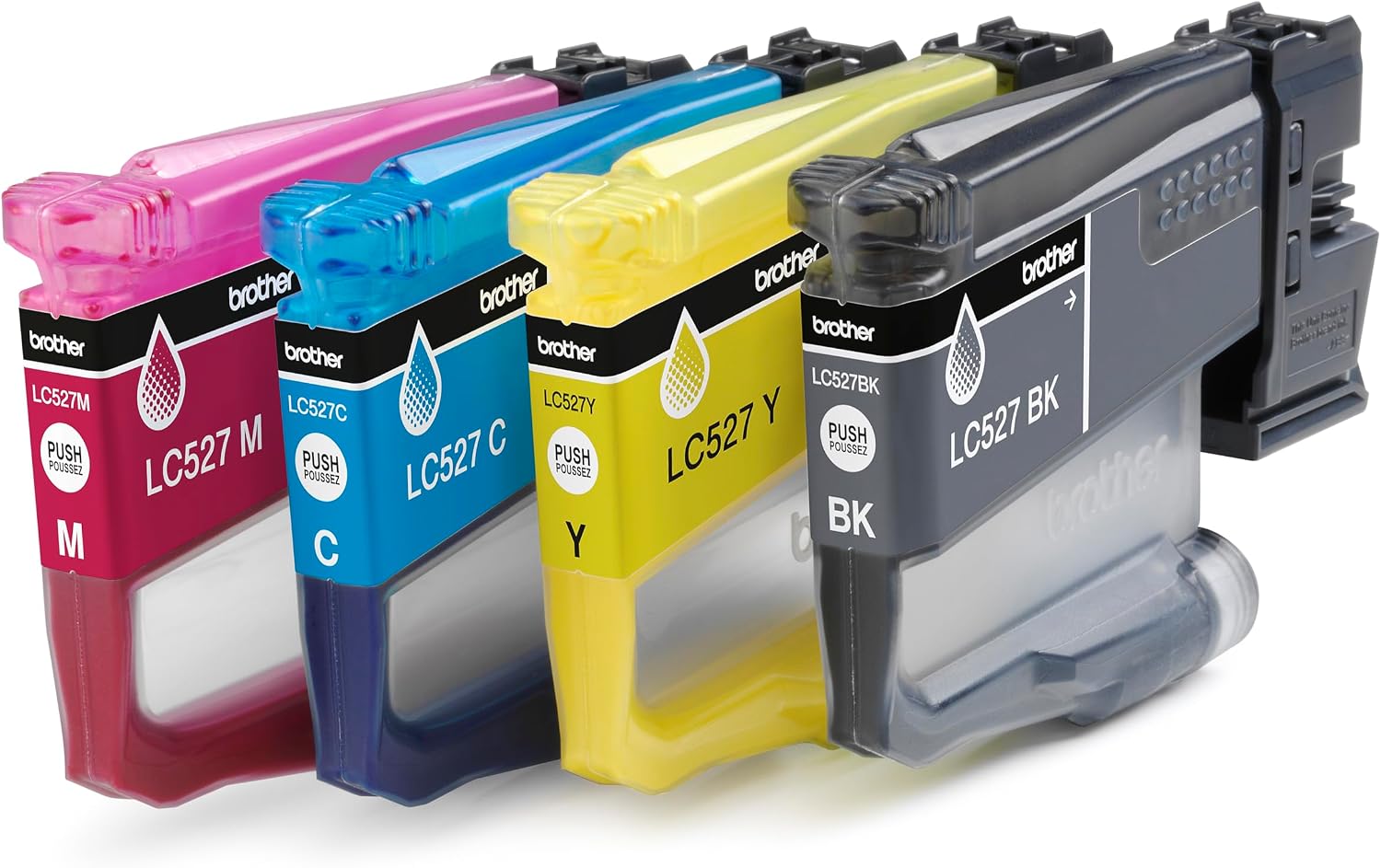 Brother LC-527BK/LC-527C/LC-527M/LC-527XL Inkjet Cartridges